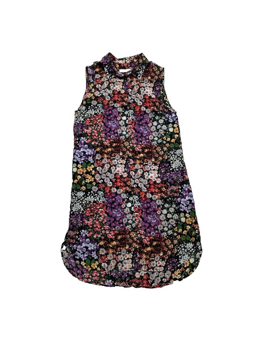 Equipment Femme Michaela Floral Sleeveless Shirt Dress Women's Size S